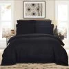 Black 1000TC Ultra Soft Striped Quilt Cover Set By Fabric Fantastic 2 Black 1000TC Ultra Soft Striped Quilt Cover Set By Fabric Fantastic -Bedding Store 1000tc black