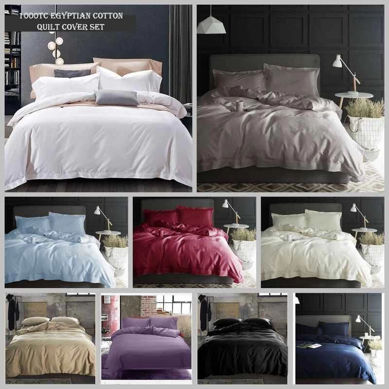 1000TC Super Soft Collection Doona Double Quilt Cover Set 3 1000TC Super Soft Collection Doona Double Quilt Cover Set