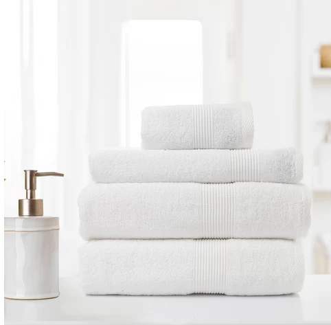 4pc Bamboo Cotton Towel Set By Royal Comfort 11 4pc Bamboo Cotton Towel Set By Royal Comfort - Image 9