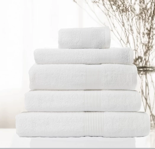 5pc Bamboo Cotton Towel Set By Royal Comfort 5 5pc Bamboo Cotton Towel Set By Royal Comfort - Image 3