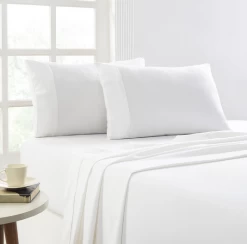 175 GSM Queen Egyptian Cotton Flannelette Plain Dyed Sheet Set Winter By Park Avenue