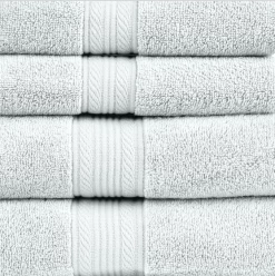 Zero Twist 6 Pieces 500GSM 100% Cotton Towel Set By Amelia -Bedding Store 12 6