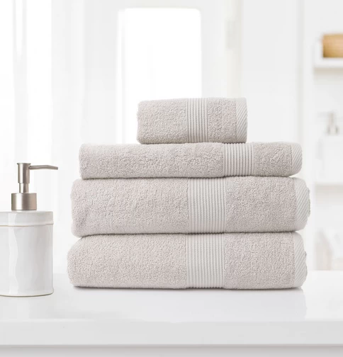 4pc Bamboo Cotton Towel Set By Royal Comfort 13 4pc Bamboo Cotton Towel Set By Royal Comfort - Image 11