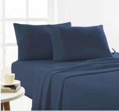 175 GSM Queen Egyptian Cotton Flannelette Plain Dyed Sheet Set Winter By Park Avenue -Bedding Store 14 1 1 1