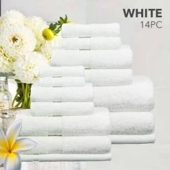 14PC 100% Egyptian Cotton Towel Sets By Ramesses -Bedding Store 14pc 100 egyptian cotton towel sets by ramesses 1
