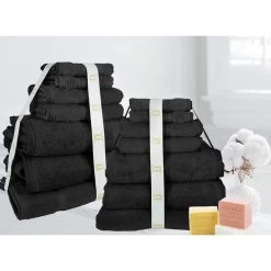 14PC 100% Egyptian Cotton Towel Sets By Ramesses