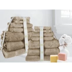 14PC 100% Egyptian Cotton Towel Sets By Ramesses -Bedding Store 14pc 100 egyptian cotton towel sets by ramesses 5