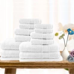 14PC Light Weight Soft Cotton Bath Towel Set