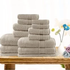 14PC Light Weight Soft Cotton Bath Towel Set -Bedding Store 14pc light weight soft cotton bath towel set 3