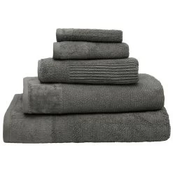 Costa Cotton Pewter Bath Towel By Bambury CS