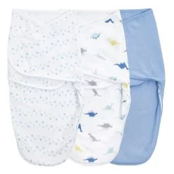 Dino-Rama 3 Pack Wrap Swaddle 0-3 Months By Aden And Anais