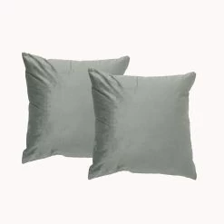 2 Pack Plain Poly Velvet Printed Cushion By Renee Taylor -Bedding Store 1 21 2
