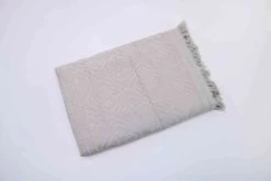 Jacquard Velour Twin Pack Fringed Egyptian Towels By Ramesses -Bedding Store 2.silver