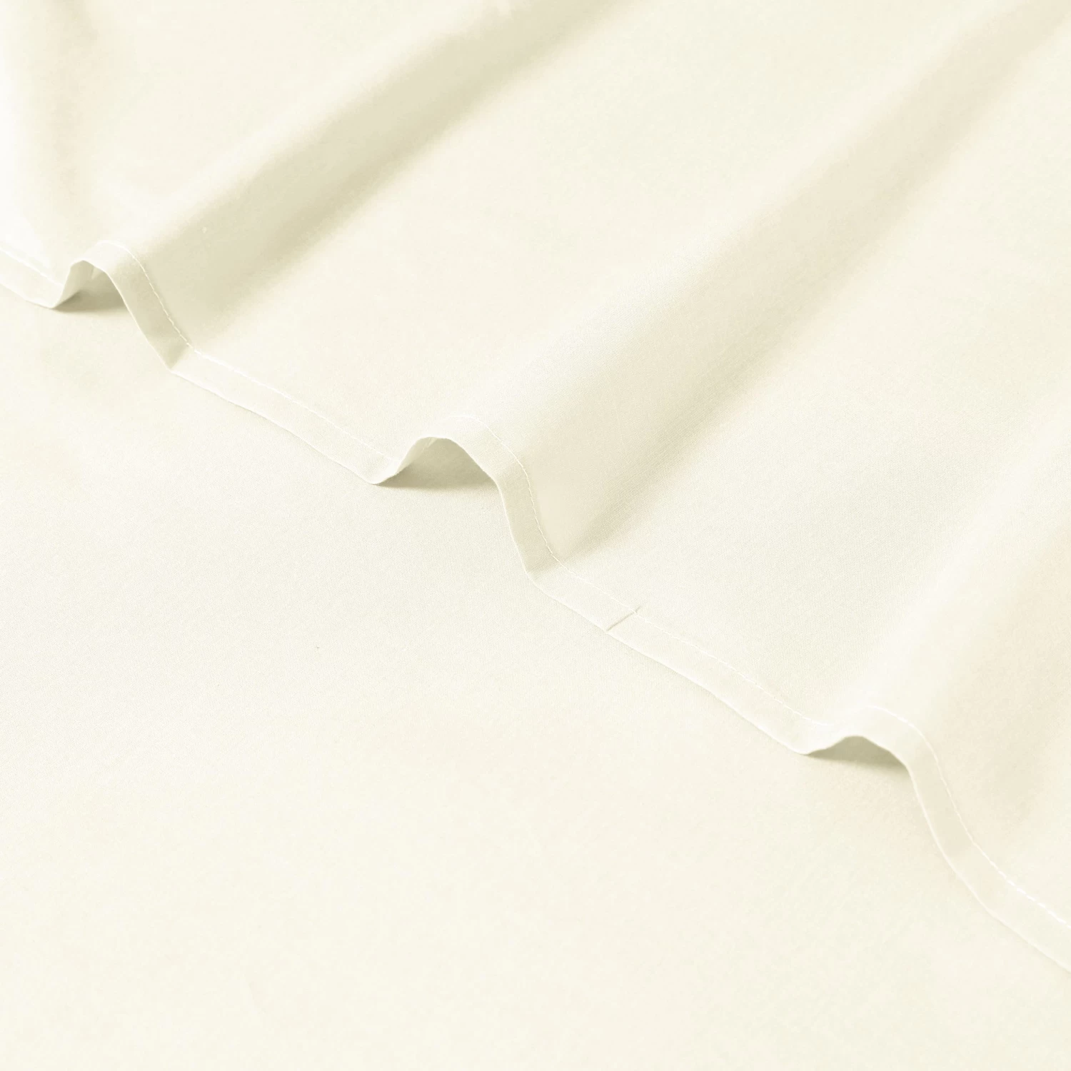 1200 TC Organic Cotton Cream King Bed Sheet Set By Elan Linen 8 1200 TC Organic Cotton Cream King Bed Sheet Set By Elan Linen - Image 6