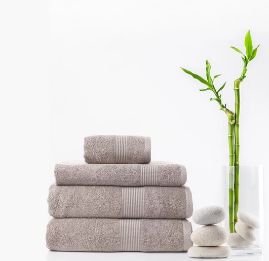 4pc Bamboo Cotton Towel Set By Royal Comfort 4 4pc Bamboo Cotton Towel Set By Royal Comfort - Image 2
