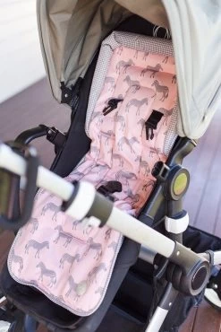 Reversible Gingham Stroller Seat Liner By OiOi