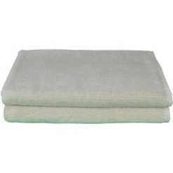 2pc Cotton Sand Stone Classic Ribbon Bath Sheet