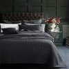 350gsm Cotton Charcoal Chunky Waffle Blanket -Bedding Store 350gsm cotton charcoal chunky waffle blanket 2