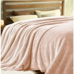 350GSM Mink Flannel/Plush Single/ Double Blanket By Kingtex
