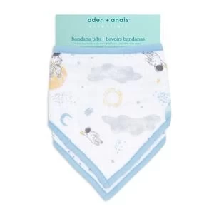 Essentials Space Explorers Bandana Bib 2-Pack By Aden And Anais 3 Essentials Space Explorers Bandana Bib 2-Pack By Aden And Anais