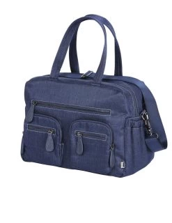 Carry All Nappy Bag Denim Blue By OiOi -Bedding Store 4 8 11