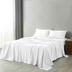 100% Jersey Cotton 4 Piece Bed Sheet Set