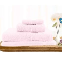 4 Piece Ultra-Light Cotton Bath Towel Set