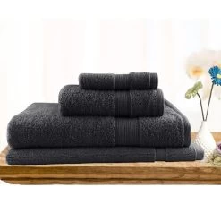 4 Piece Ultra-Light Cotton Bath Towel Set 14 4 Piece Ultra-Light Cotton Bath Towel Set -Bedding Store 4 piece ultra light cotton bath towel set 3