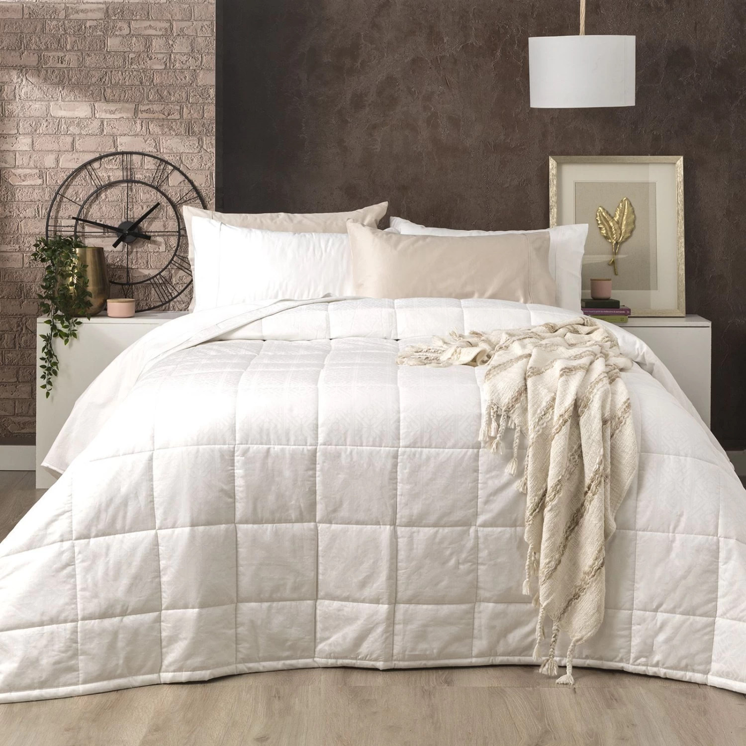500 TC Mosaic Cotton Jacquard Comforter Set By Ddecor Home