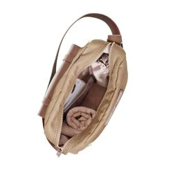 Canvas Leather Upright Satchel By OiOi -Bedding Store 6676canvasleatheruprightsatchel inside