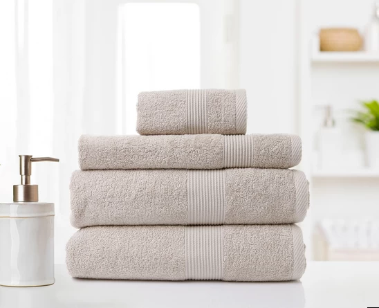 4pc Bamboo Cotton Towel Set By Royal Comfort 7 4pc Bamboo Cotton Towel Set By Royal Comfort - Image 5