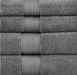 Zero Twist 6 Pieces 500GSM 100% Cotton Towel Set By Amelia -Bedding Store 6 9