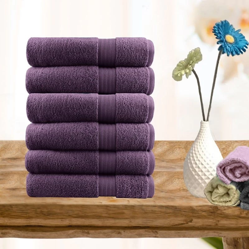 6 Piece Ultra Light Cotton Hand Towels 7 6 Piece Ultra Light Cotton Hand Towels - Image 5