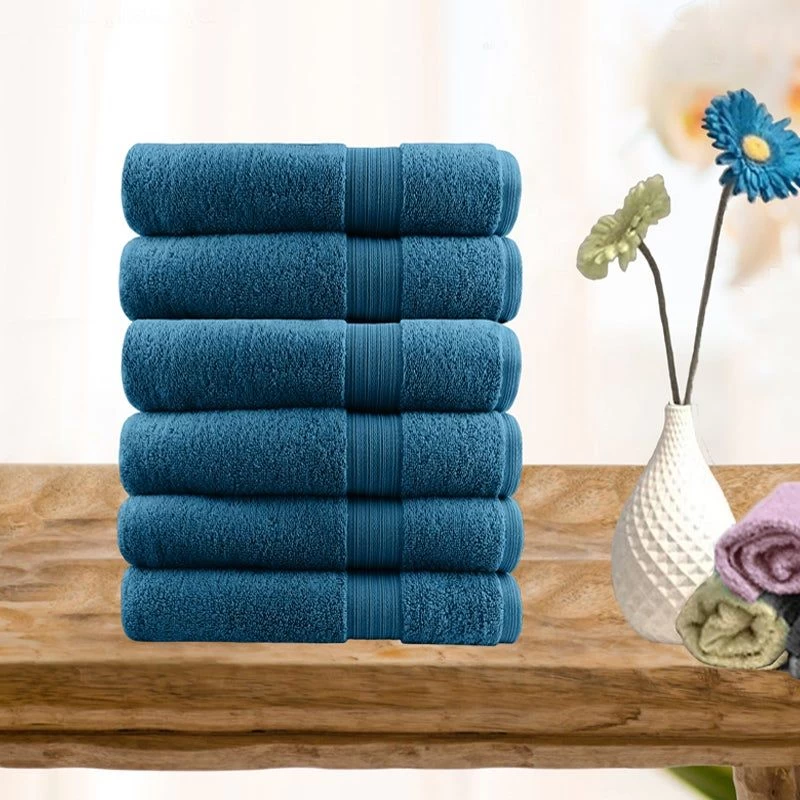 6 Piece Ultra Light Cotton Hand Towels 8 6 Piece Ultra Light Cotton Hand Towels - Image 6