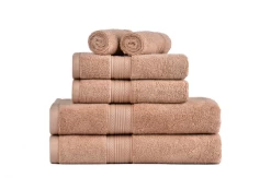 Zero Twist 6 Pieces 500GSM 100% Cotton Towel Set By Amelia -Bedding Store 7 8