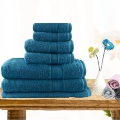 7 PCS Softouch Light Weight Soft Premium Cotton Bath Towel Set 15 7 PCS Softouch Light Weight Soft Premium Cotton Bath Towel Set -Bedding Store 7 pcs softouch light weight soft premium cotton bath towel set 2