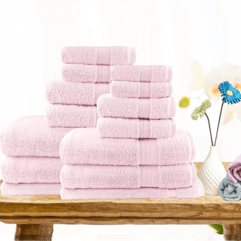 14 PCS Softouch Light Weight Soft Premium Cotton Bath Towel Set 7 14 PCS Softouch Light Weight Soft Premium Cotton Bath Towel Set - Image 5