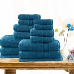 14 PCS Softouch Light Weight Soft Premium Cotton Bath Towel Set 14 14 PCS Softouch Light Weight Soft Premium Cotton Bath Towel Set -Bedding Store 7pc 14pc light weight soft cotton bath towel set 2488210 12 1