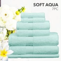 7PC 100% Egyptian Cotton Towel Sets By Ramesses -Bedding Store 7pc 100 egyptian cotton towel sets by ramesses 6