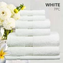 7PC 100% Egyptian Cotton Towel Sets By Ramesses -Bedding Store 7pc 100 egyptian cotton towel sets by ramesses 7
