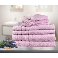 7pc Soft Egyptian Cotton Bath Towel Set