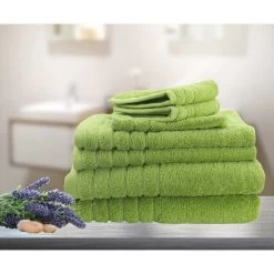 7pc Soft Egyptian Cotton Bath Towel Set -Bedding Store 7pc soft egyptian cotton bath towel set 2 2