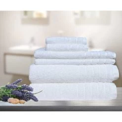 7pc Soft Egyptian Cotton Bath Towel Set -Bedding Store 7pc soft egyptian cotton bath towel set 3