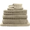8pc Soft Egyptian Cotton Bath Towel Set In Camel