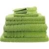 8pc Soft Egyptian Cotton Bath Towel Set In Lime