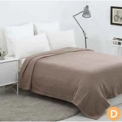 Coffee Cotton Throw Blanket -Bedding Store 9009607 03