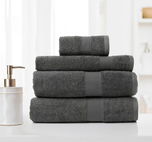 4pc Bamboo Cotton Towel Set By Royal Comfort 9 4pc Bamboo Cotton Towel Set By Royal Comfort - Image 7