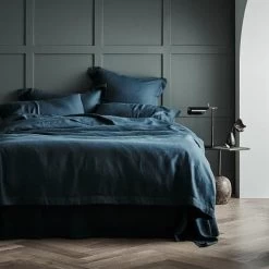 Abbotson Linen King Quilt Cover By Sheridan 30 Abbotson Linen King Quilt Cover By Sheridan -Bedding Store abbotson linen double quilt cover evergreen 1 1