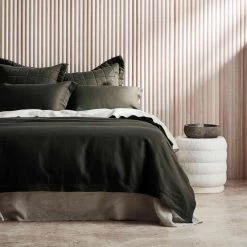 Abbotson Linen King Quilt Cover By Sheridan 35 Abbotson Linen King Quilt Cover By Sheridan -Bedding Store abbotson linen quilt cover by sheridan olive 2