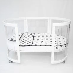 Organic Individual Bumper Tic Tac Toe (2 Pack) By Babyhood -Bedding Store amani bebe tic tac toe quilt pillow 650x650 1